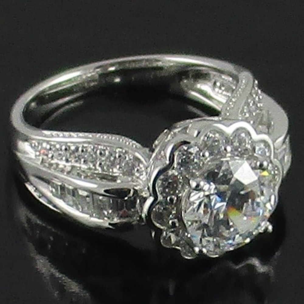 Victoria Wieck 3.42ct Absolute "Floral" Frame Ring - Picture 10 of 14